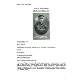 Tebbutt, Wentworth Henry John