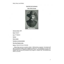 State, William George