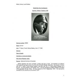 Sparkes, William Frederick