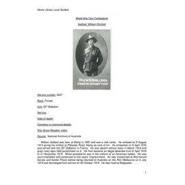 Saillard, William Richard
