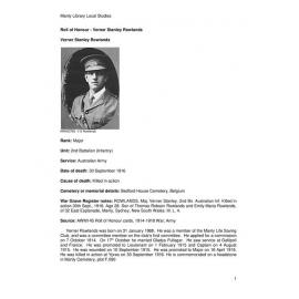 Rowlands, Verner Stanley