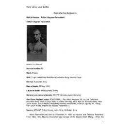 Rosenthall, Arthur Kingston 2