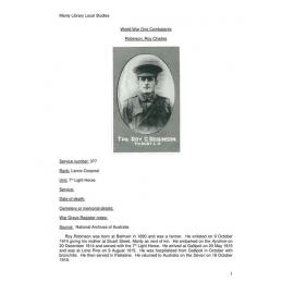 Robinson, Roy Charles