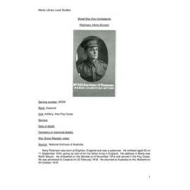 Robinson, Henry Bunyan