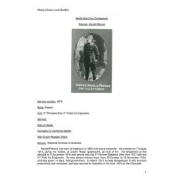 Pidcock, Harold Alonzo