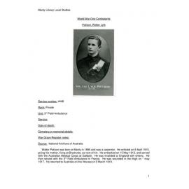 Patison, Walter Lyle