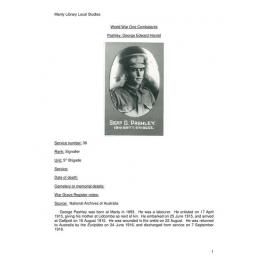 Pashley, George Edward Harold