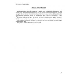 Mulroney, William Benedict