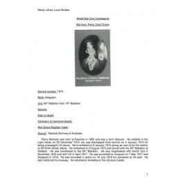 Morrison, Percy Cecil Chave