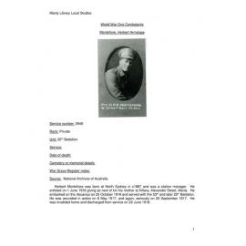 Montefiore, Herbert Armytage