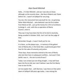 Mitchell, Alan David Tribute