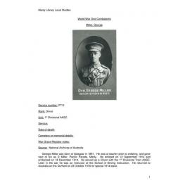 Millar, George