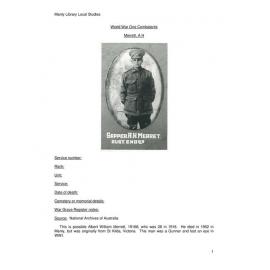 Merret, A H