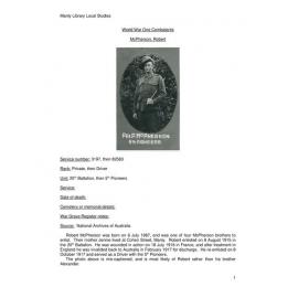 McPherson, Robert