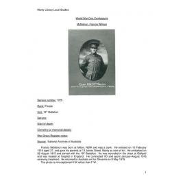 McMahon, Francis William