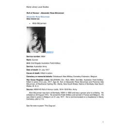 McLennan, Alick