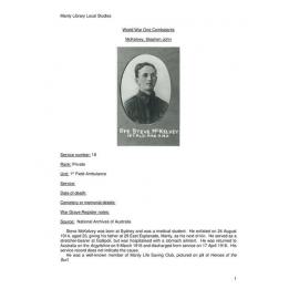 McKelvey, Stephen John