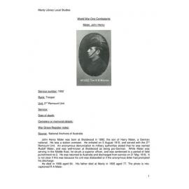 Mater, John Henry