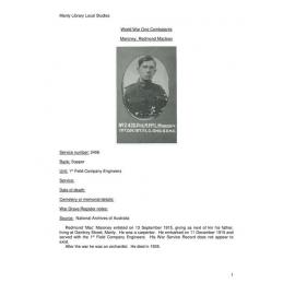 Maroney, Redmond Maclean