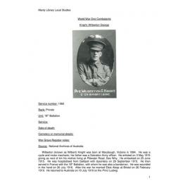 Knight, Wilberton George