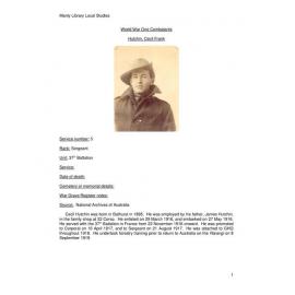 Hutchin, Cecil Frank