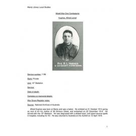 Hughes, Alfred Lionel