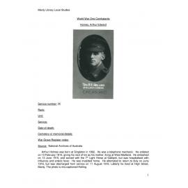 Holmes, Arthur Edward
