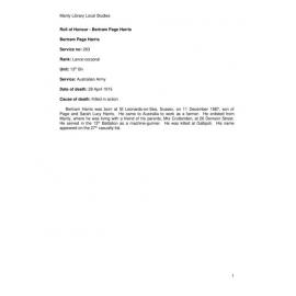 Harris, Bertram Page