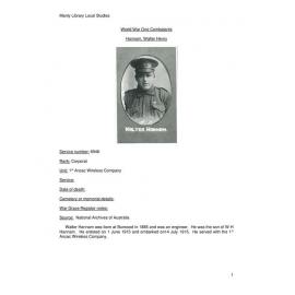 Hannam, Walter Henry