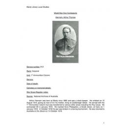 Hannam, Arthur Thomas