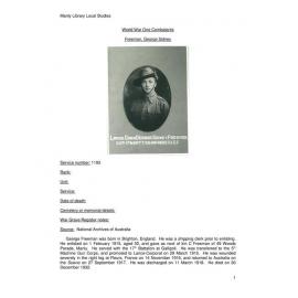 Freeman, George Sidney