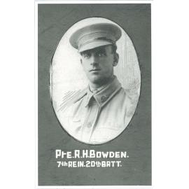 Bowden, Reginald Alwyn, 3018
