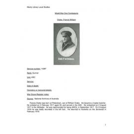 Drake, Francis William