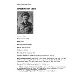 Doyle, Ernest Herbert