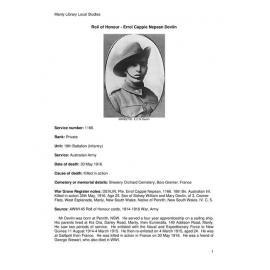 Devlin, Errol Cappie Nepean