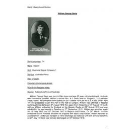 Davis, William George