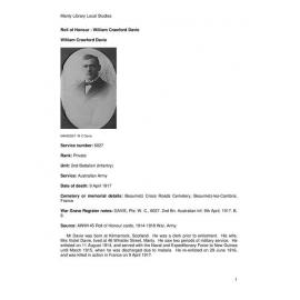 Davie, William Crawford