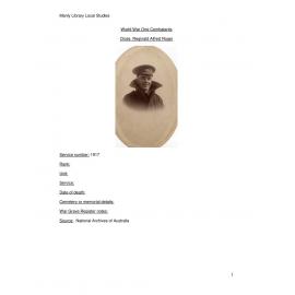 Close, Reginald Alfred Roger