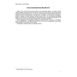 Chirvin, Peter Michaelovitch