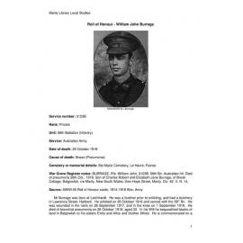 Burrage, William John