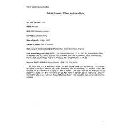 Buist, William Markham