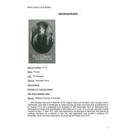 Buckley, John George