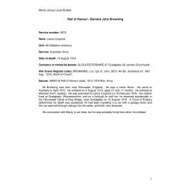 Browning, Bernard John