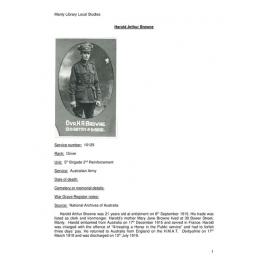Browne, Harold Arthur