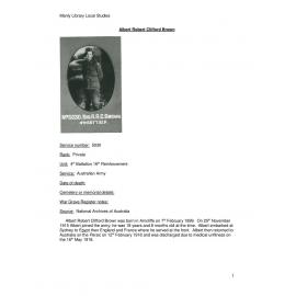 Brown, Albert Robert Clifford