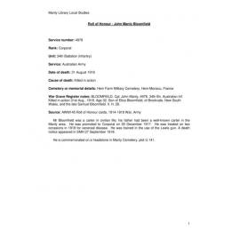 Bloomfield, John Manly