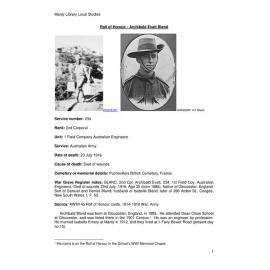 Bland, Archibald Evatt