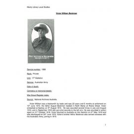 Beckman, Victor William