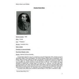 Bates Junior, Charles Fisher