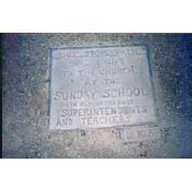 Foundation stone for the Methodist Church, Oakes Avenue, Dee Why